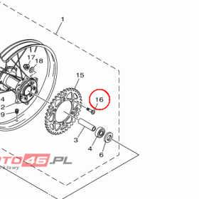 YAMAHA - sruba nr: 90109081G100