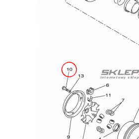 YAMAHA - sruba nr: 9011004X0000