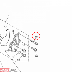 YAMAHA - sruba nr: 901100639400