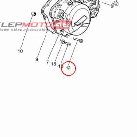 YAMAHA - sruba nr: 9011006X7800