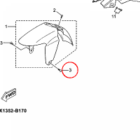 YAMAHA - sruba nr: 901110505900