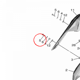 YAMAHA - SRUBA nr: 901110606600