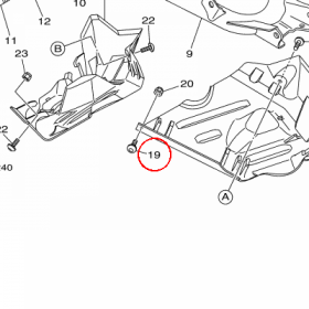 YAMAHA - sruba nr: 901110681400