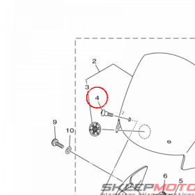 YAMAHA - wkret nr: 901490580000