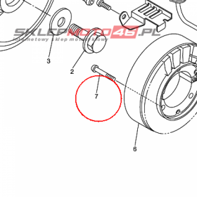 YAMAHA - wkret nr: 901490601900 > 901490601300