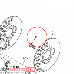 YAMAHA - wkret nr: 901490826800 > 901090808700