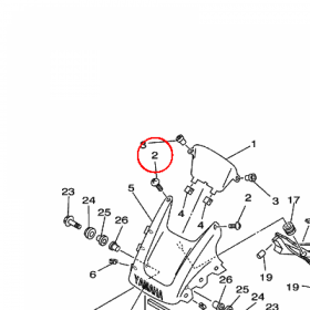 YAMAHA - sruba spec. nr: 901500502300