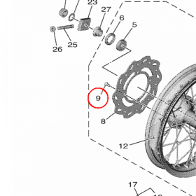 YAMAHA - SRUBA nr: 901510607900