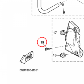 YAMAHA - wkret nr: 9015405X0300