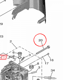 YAMAHA - SCREW, FLAT FILLISTER nr: 901551000800