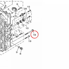 YAMAHA - SCREW, FLAT FILLISTER nr: 901551001000