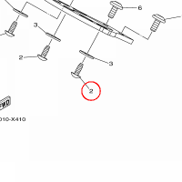 YAMAHA - SCREW, ROUND TAPPING nr: 901600501700