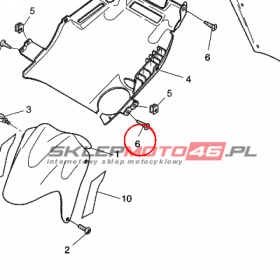 YAMAHA - wkret nr: 9016705X0200