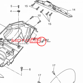 YAMAHA - wkret nr: 9016705X0600