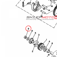 YAMAHA - SPREZYNA nr: 901701020600