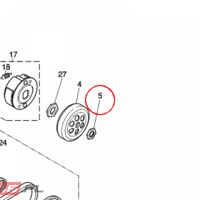 YAMAHA - SPREZYNA nr: 9017010X0100