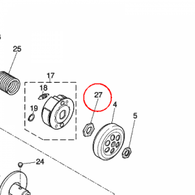 YAMAHA - SPREZYNA nr: 9017028X0000