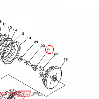 YAMAHA - nakretka nr: 901791446900