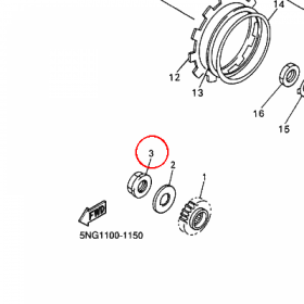 YAMAHA - nakretka nr: 901792000100