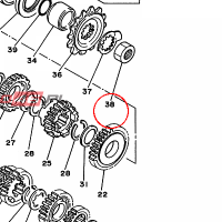 YAMAHA - nakretka nr: 901792025500