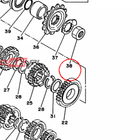 YAMAHA - nakretka nr: 901792025500