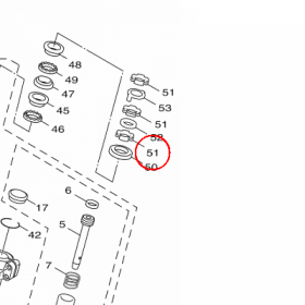 YAMAHA - nakretka nr: 901792581100