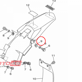 YAMAHA - nakretka nr: 90183060A700