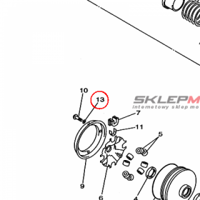 YAMAHA - podkladka nr: 90201047R900