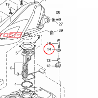 YAMAHA - podkladka nr: 902010681600