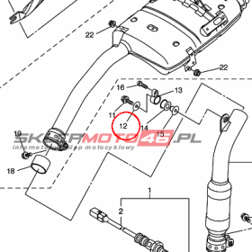 YAMAHA - WASHER, PLATE nr: 902010803400