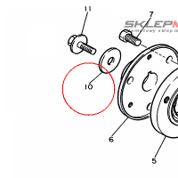 YAMAHA - podkladka nr: 90201107K600