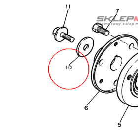 YAMAHA - podkladka nr: 90201107K600