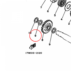 YAMAHA - podkladka nr: 90201124F800