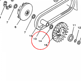 YAMAHA - podkladka nr: 9020116X0000