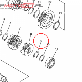 YAMAHA - WASHER,PLATE				 nr: 90201206L600