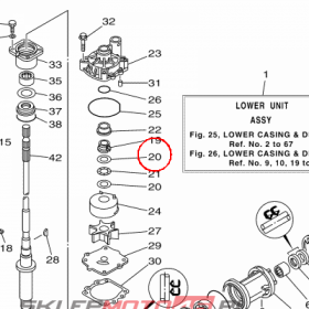 YAMAHA - podkladka nr: 9020122M0100