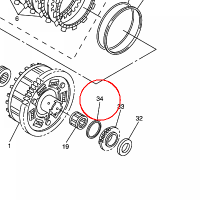 YAMAHA - podkladka nr: 902014300800