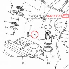 YAMAHA - podkladka nr: 902020600800