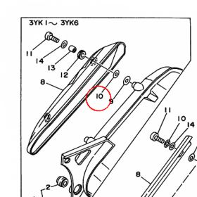 YAMAHA - PODKLADKA nr: 902060609000
