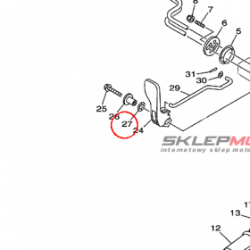 YAMAHA - PODKLADKA nr: 9020615M1800
