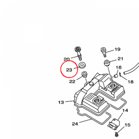 YAMAHA - podkladka nr: 902091126200