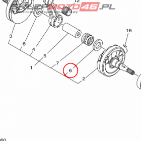 YAMAHA - podkladka nr: 902092232600
