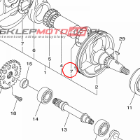 YAMAHA - podkladka nr: 902093001100