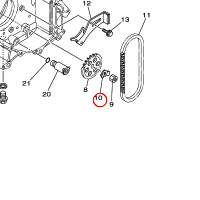 YAMAHA - sruba spec. nr: 902151000800