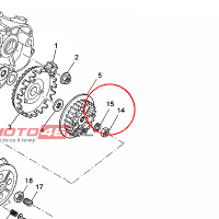 YAMAHA - sruba spec. nr: 902151227100