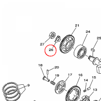 YAMAHA - sruba spec. nr: 902151420500