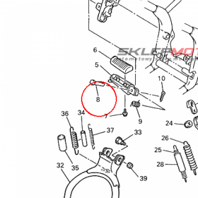 YAMAHA - WALEK LOZYSKA nr: 902400814000