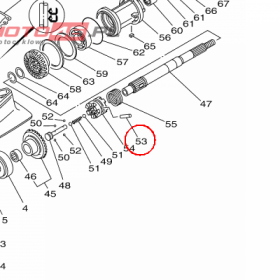 YAMAHA - SWORZEN nr: 9025008M0700