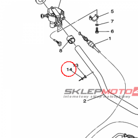 YAMAHA - ZATRZASK nr: 902672414300