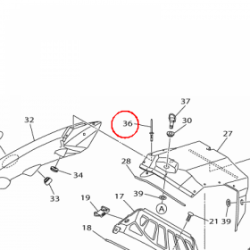 YAMAHA - ZATRZASK nr: 902674100400